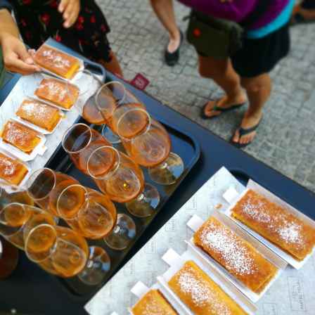 the best bean cake in Lisbon to be tasted with Treasures of Lisboa Food Tours, the best Food Tour in Lisbon.